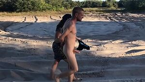 PART 3 CFNM Embarrassed Nude Male Strip Searched and Paraded Around Naked in Public at the Beach By Policewoman - Public Humiliation, she makes him strip naked and steals his clothes and makes him streak! Boca Busted