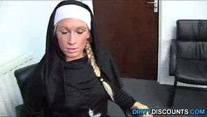 Sexy nun punish BBC