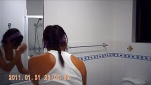Girl in shower