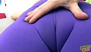 Shaved Cameltoe Perfection Big Ass Teen In Tight Spandex