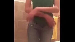 Teen Strips For You In The Bathroom