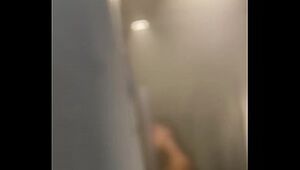 European women in the shower in hostel